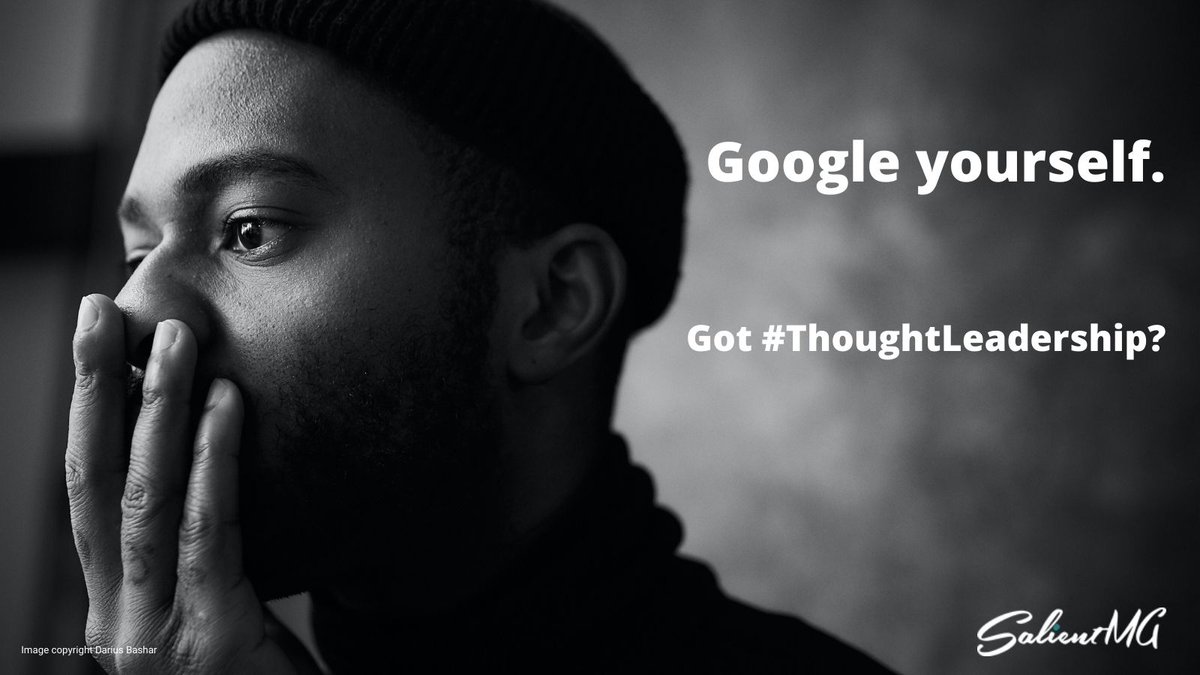 SalientMG's tweet photo. Google yourself. What are the first things that appear--the things that prospective investors, partners, or employees will see? Maybe it's time to build or boost your brand through
#thoughtleadership: https://t.co/psDub8xWTW
#10DaysofETLP https://t.co/xyNMxKsNpL