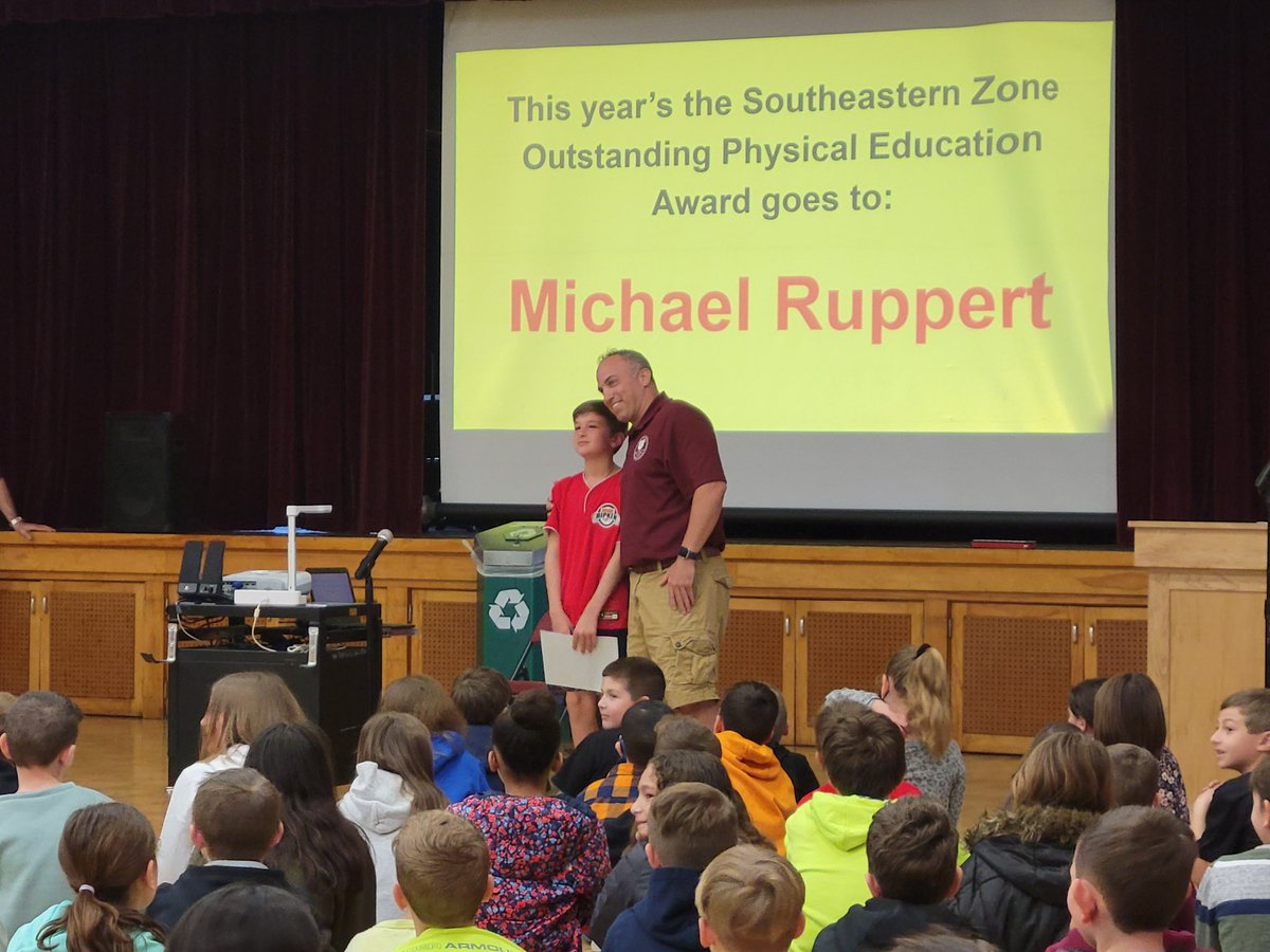 So proud to announce:
Michael Ruppert is this year’s Outstanding Southeastern Zone Physical Education recipient
#beekmanbears