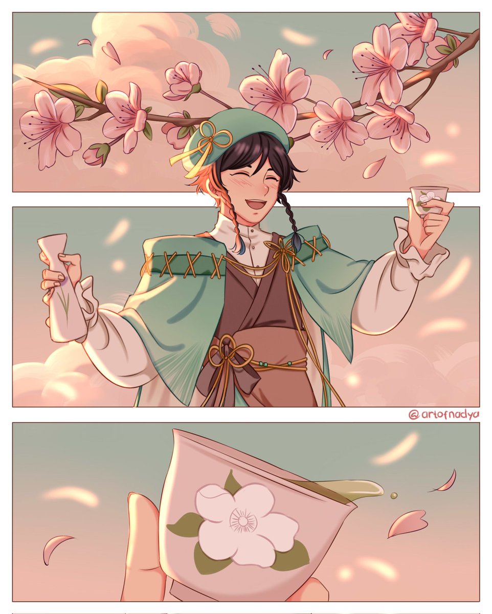 The Five Kasen's Splendor: Suikou 🍶🌸
#venti #genshinimpact 