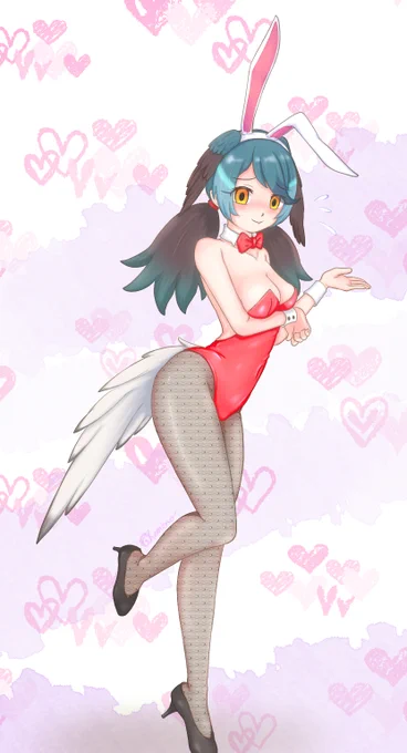 ーあ、アテンションプリーズ💦こちら隊長さんリクエストのバニーガールリョコウバトでございまぁ～す❣ー

『パッセンジャーピジョンだピョン💗🐰』って言ってもらいたいよねって話し 