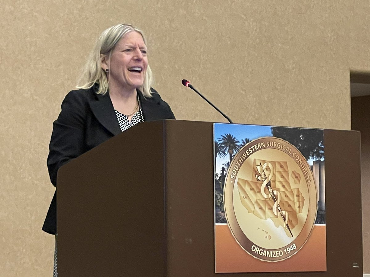 jaydoucet's tweet photo. Great #SWSC22 Orr lecture on SICU care by Dr Krista Kaups: hard lessons learned, the “fragile” evidence for much of what we do, and the importance of “Stop, Look and Listen” in the ICU #MedTwitter https://t.co/TxPebXQbzT