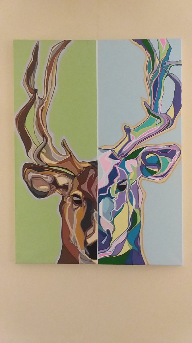 thebirdlibrary's tweet photo. This is my first painting to be in a real live art show! Opening next week at TCC Center For Creativity! https://t.co/Cj18wp2Lwp
