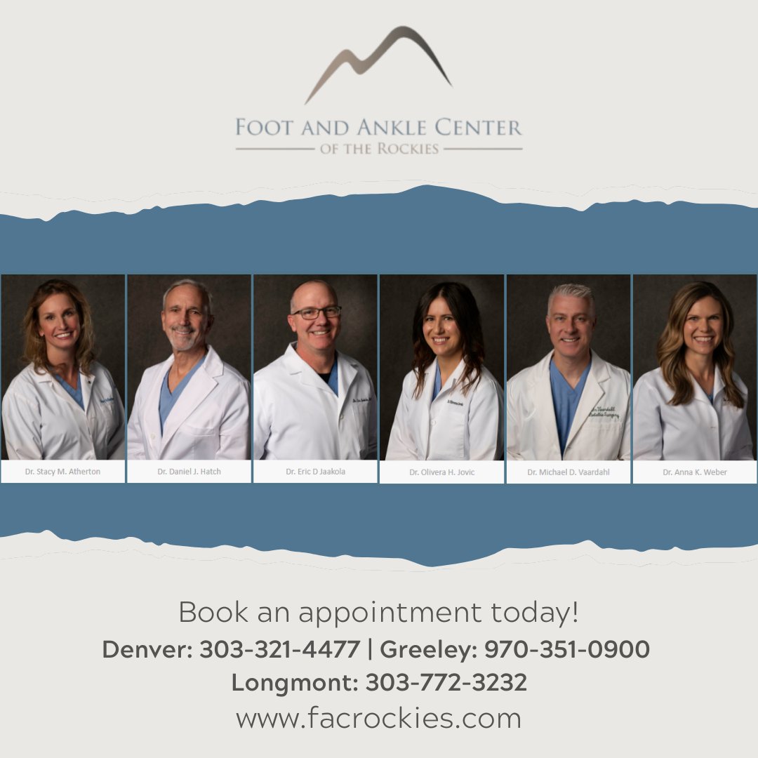 FACOFTHEROCKIES's tweet photo. It's #NationalTelephoneDay! Today is a fitting day to call your podiatrist. We hope you'll choose us: https://t.co/mR0RblfTWP
#FootAndAnkleCenterOfTheRockies #DenverCounty #BoulderCounty #Podiatrist https://t.co/0BLouOdwoc