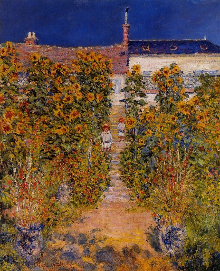 Arteymas_'s tweet photo. El jardín del artista en Vetheuil, 1881, Jean Claude Monet https://t.co/WfHXs0tNQM