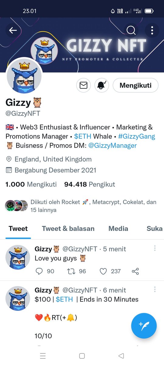 aljungaz's tweet photo. @GizzyNFT Nice https://t.co/HmXDjb6BYd