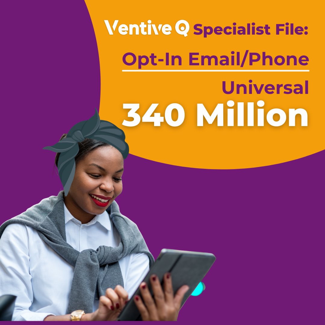 VentiveIQ's tweet image. VentiveIQ has over 1 billion data elements providing data for telemarketing, direct mail, and email companies as well as for TV, radio live transfer leads, and real-time internet leads.
For more details, get in touch- ventiveiq.com/contact
#datasolutions #consenteddata