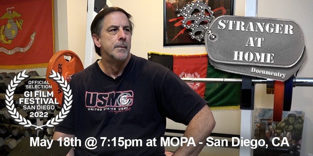 _StrangerAtHome's tweet image. Meet Retired Navy Commander Dr. Mark Russell and documentary team of STRANGER AT HOME at
their screening and Q&amp;amp;A about solutions to end our military mental health crisis at the G.I. Film Festival!
Details and ticketing: ow.ly/XaMg50IR8FI