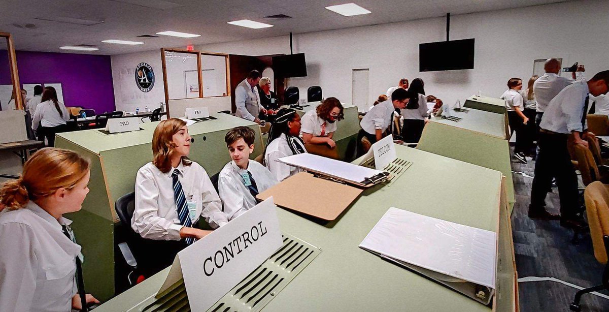 LIFTOFF!  For 12 hours, iUniversity Prep students were Apollo Flight Controllers during our school's annual FENCES Project!  We're excited to report that the flight was a total success :)  #ExcellenceAnywhere <a href="/NASA/">NASA</a> <a href="/GCISD/">Grapevine-Colleyville ISD</a> <a href="/GCEdFoundation/">Grapevine-Colleyville Education Foundation</a>