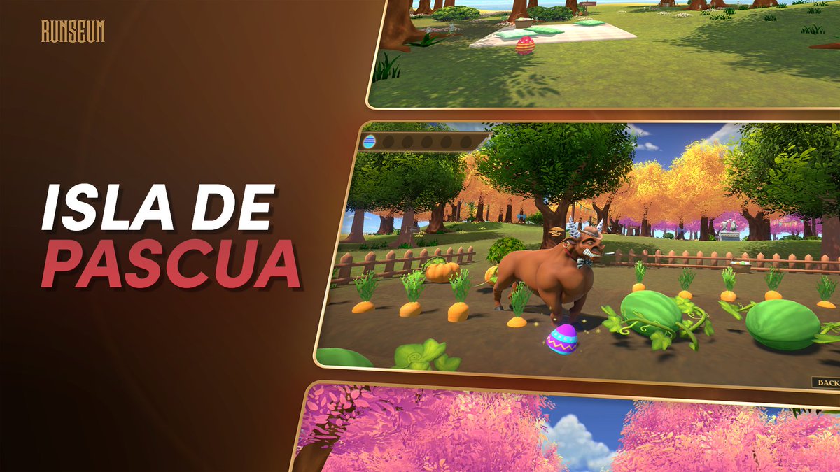 runseumES's tweet photo. (4/5)

 Escena de Isla de Pascua:

 - Entorno completamente nuevo 🏝
 - Libertad para explorar el terreno.
 - Experiencia de audio interactiva e inmersiva 🔊
 - Arte nuevo y temático.
 - Posibilidad de interactuar con el espacio.
 - Recoleccion de huevos para el minijuego. https://t.co/jx0V1exGBg