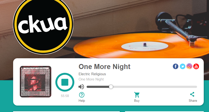 .<a href="/ER_YEG/">Electric Religious</a> groovy to hear people I went to school with on <a href="/ckuaradio/">CKUA Radio</a> #ckua