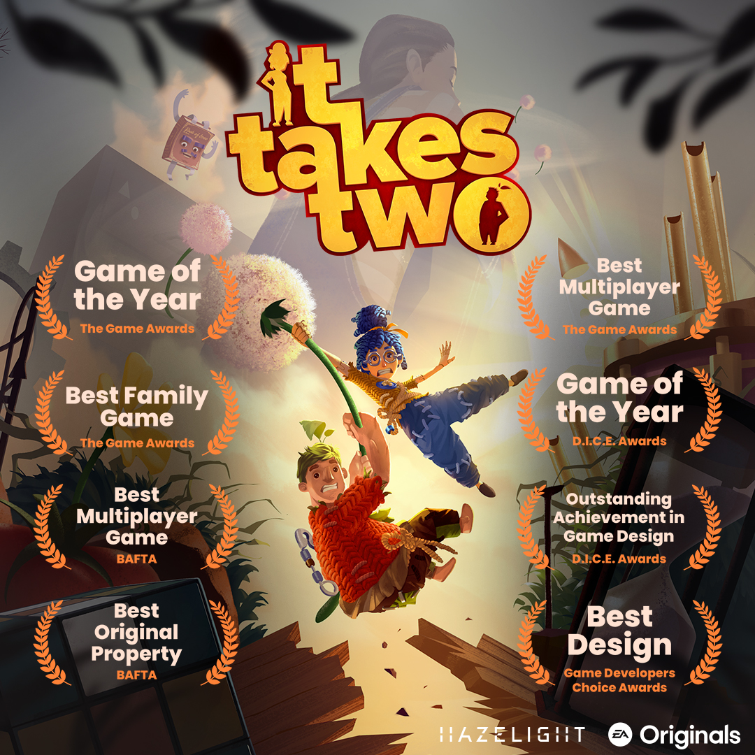 Descubra It Takes Two, o título premiado da Hazelight – Electronic Arts.