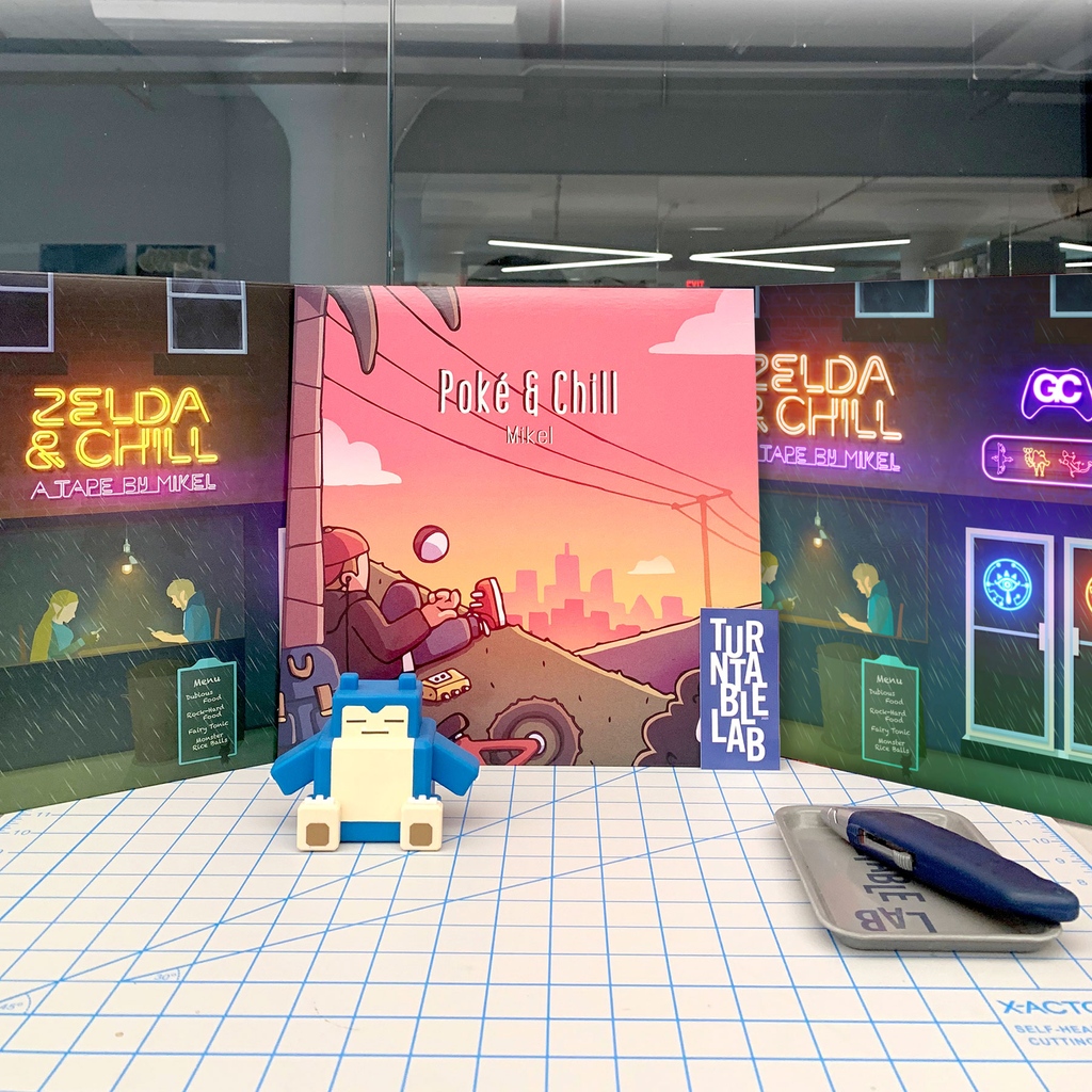TurntableLab's tweet photo. Mikel / Zelda &amp; Chill / Poké &amp; Chill (2019)
 
↘ back in stock! lo-fi beats versions of #Zelda + #Pokémon soundtracks 🎮🤓

⫸ https://t.co/ExNpXz3ClY

@Mikel_beats @gamechops #lofihiphopbeats #lofihiphop #mikel #helynt #mikelbeats #gamechops https://t.co/rf3z0tdNW2