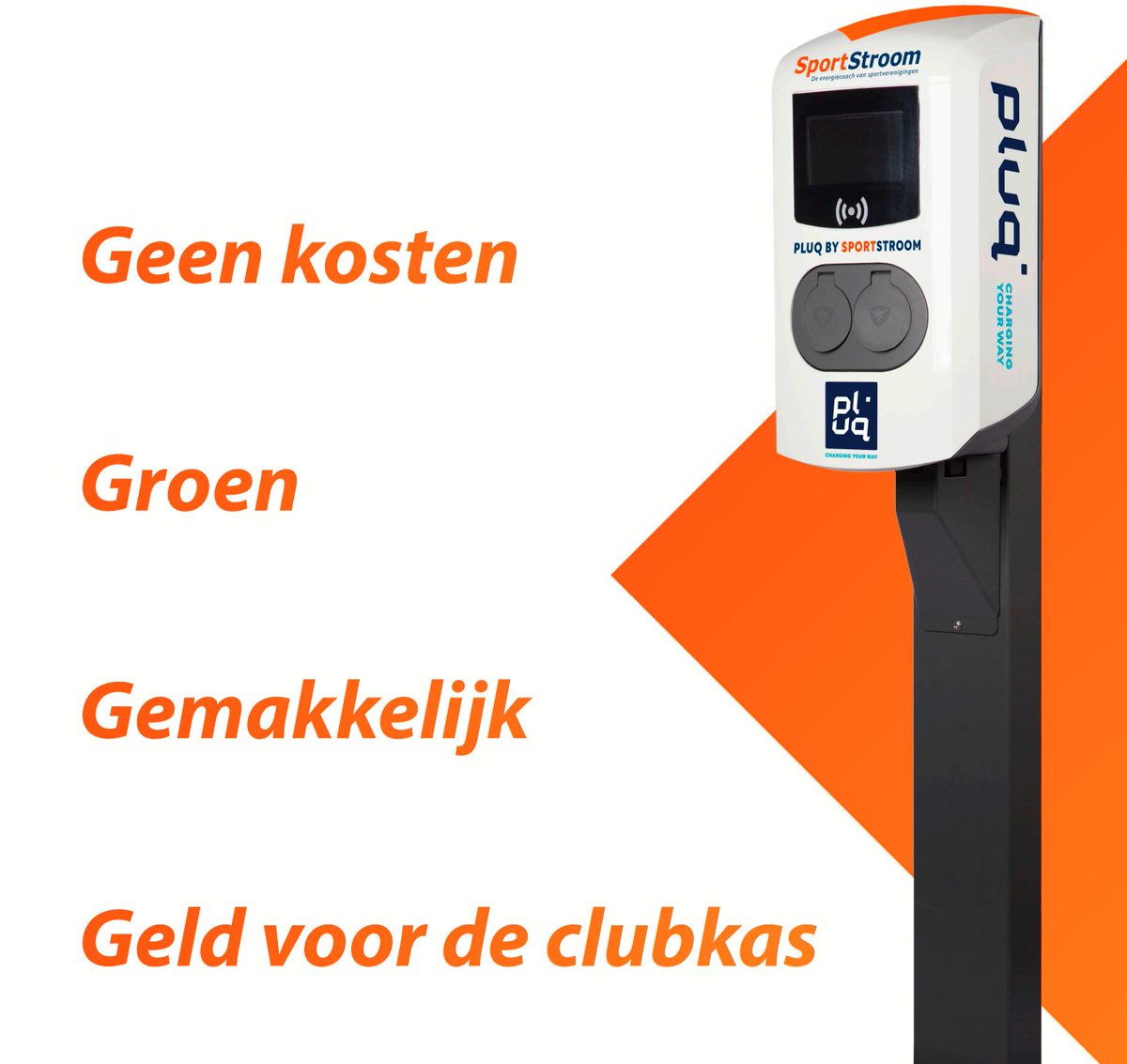 Gratis #Laadpaal voor uw vereniging mét een verdienmodel voor de clubkas?! Pluq by SportStroom maakt het mogelijk! lees meer op sportstroom.nl/laadpalen