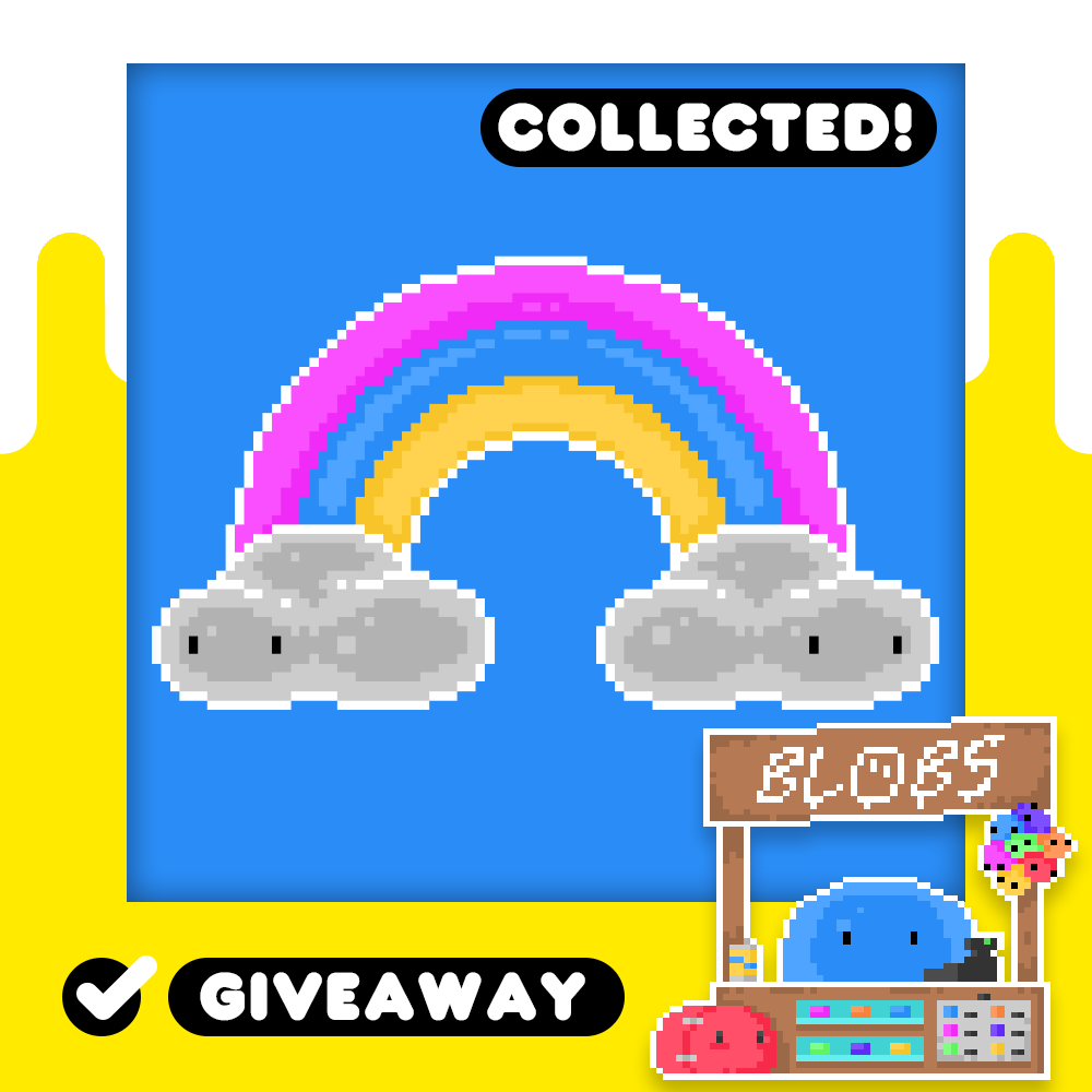 BlobCollective's tweet photo. As part of my last giveaway, the Rainbow Blob was won by @mohanadAshour10! Always happy to spread some positivity with my work :) 

#nft #nftcommunity #cryptoart #NFTGiveaways https://t.co/EQIkhKnT4A