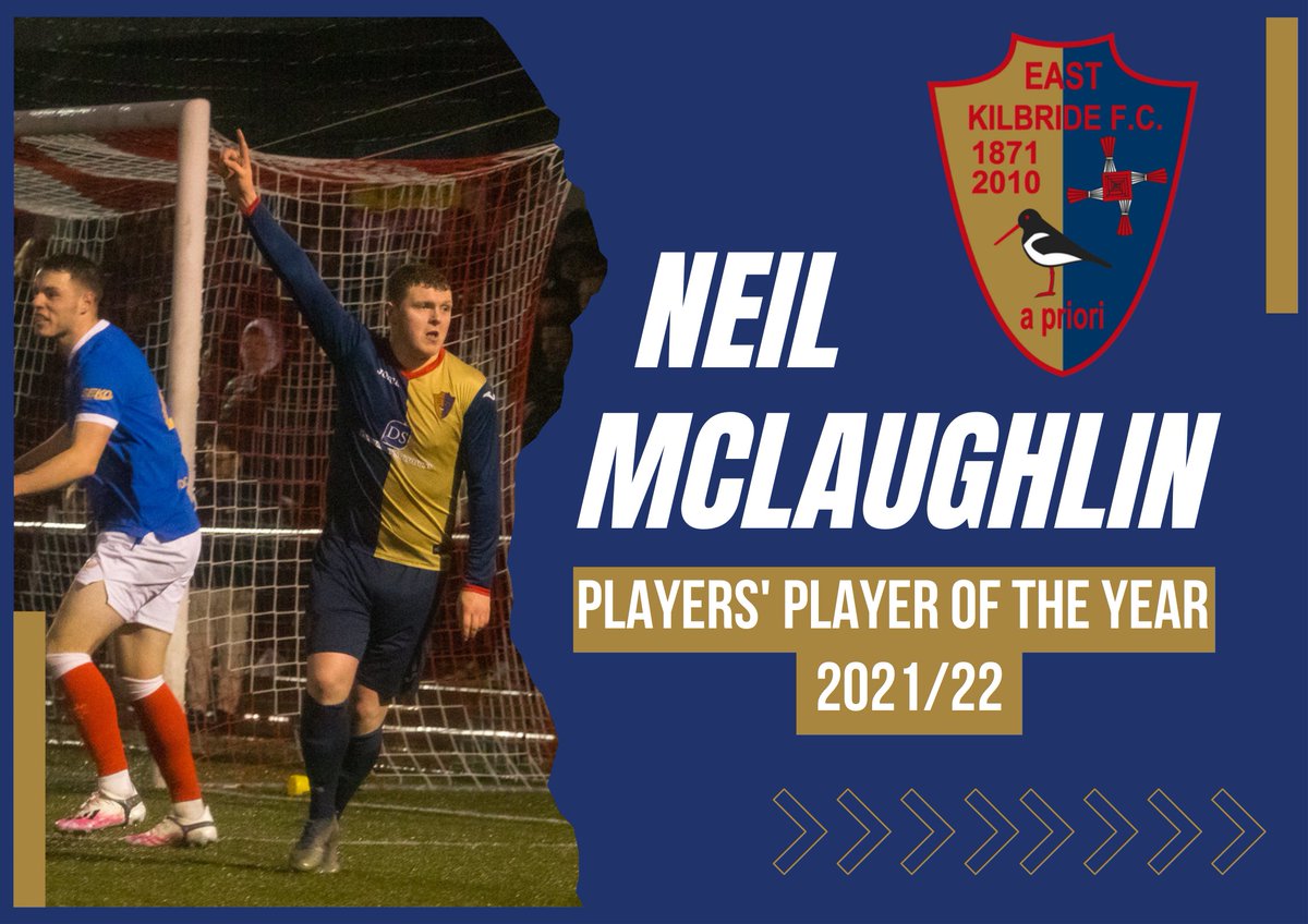 🔶️Players' Player of the Year 21/22🔷️

New baby 👶🏻✅
MOTM 🍾 and 2 goals in the QF✅
Players' Player of the Year ✅

What a week it's been for Neil McLaughlin!

Congratulations on being voted by your teammates as Player of the Year.