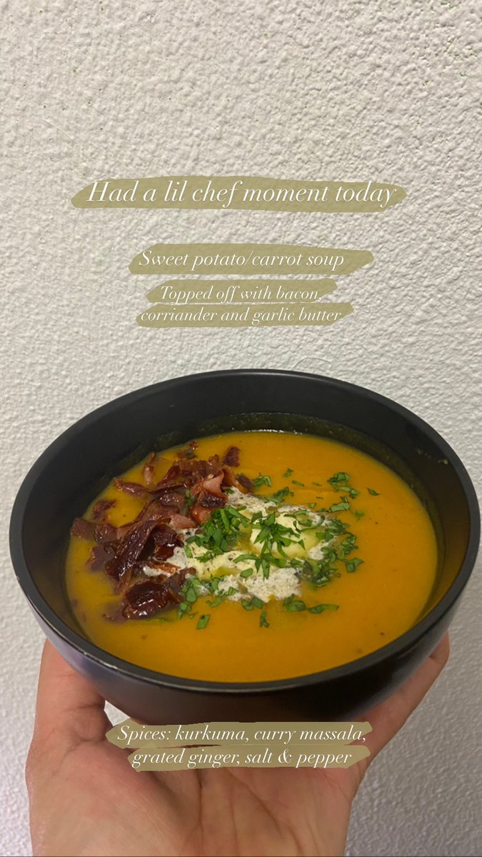 Doedelz's tweet photo. Sweet potato soup for the win! https://t.co/ehp8h09olU