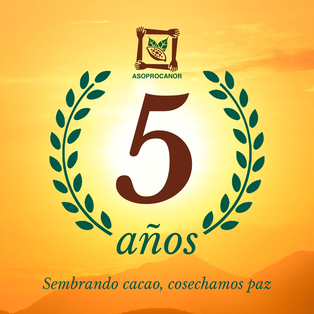 asoprocanor's tweet photo. #5Aniversario @asoprocanor 🌱☕🍫🎉🎉Queremos expresar nuestra inmensa gratitud por su apoyo y credibilidad.
Falta mucho por recorrer, seguiremos siendo su socio y aliado generador de sinergias
#SembrandoCacaocosechamos #Catatumbo #Cacao https://t.co/FhGL7WhH9r
