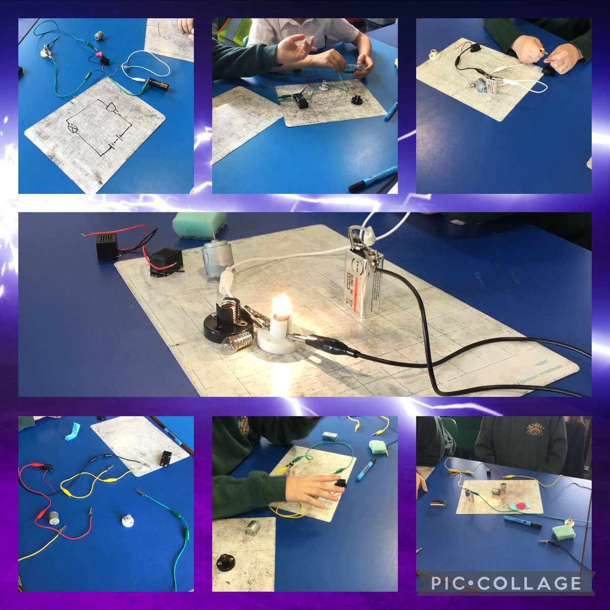 TGPS_NorthLincs's tweet photo. Year 4 had a science afternoon,we created simple circuits using bulbs, motors and buzzers. The children drew diagrams of their circuits and labelled the conductors and insulators. Tomorrow we are adding switches! #TGPSScience #electricity https://t.co/FLsHcG8DdI