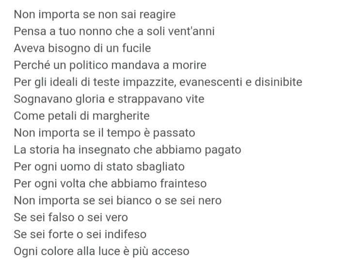 Lady_Franz17's tweet photo. #25Aprile #Peace ❤🏳️‍🌈🇮🇹 #NonImporta #FabrizioMoro https://t.co/WqHUaE3z47