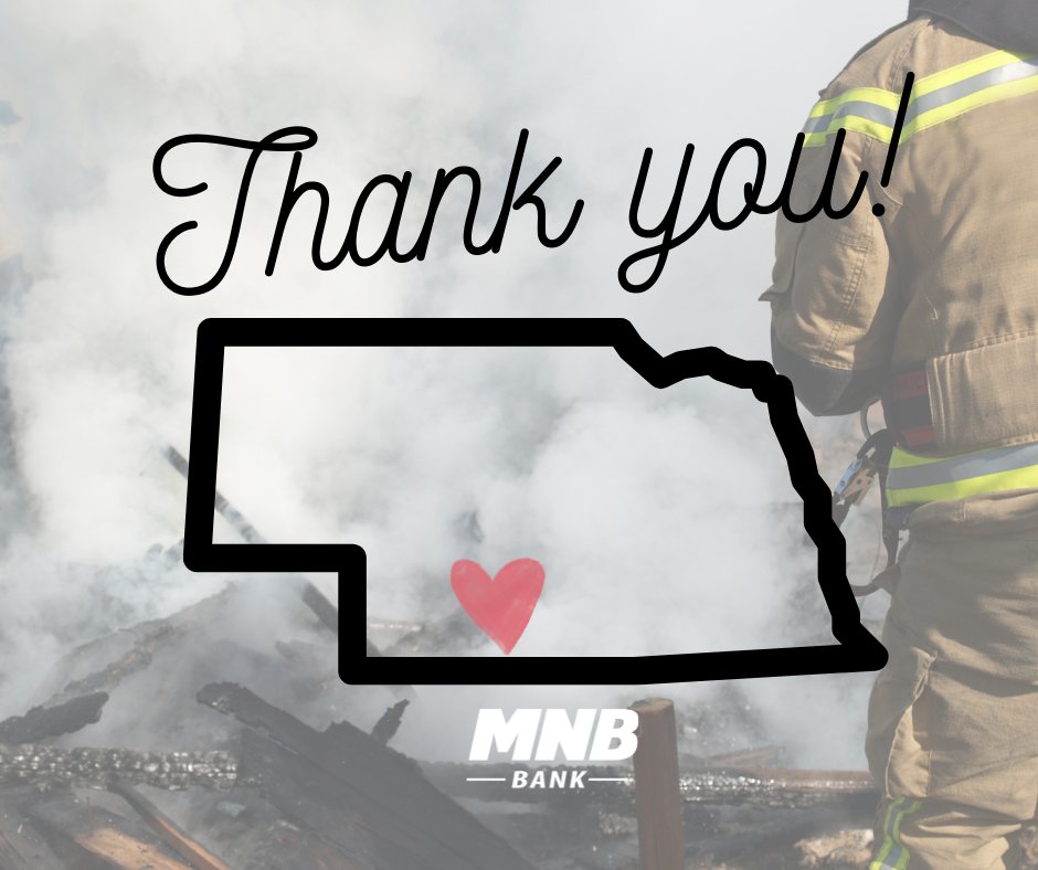 Thank you to the dedicated firefighters, emergency personal, and volunteers for all of your hard work the last few days. #PrayforNebraska  #NebraskaStrong