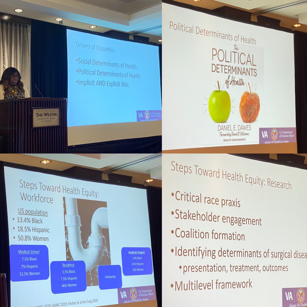 VirajPandit's tweet photo. Lunch panel on Diversity, Equity and Inclusion moderated by @ShipraAryaMD .  #VASurgeons play an important role. @OAlabiMD discusses #DEI @VAsurgeons among patients and surgeons. #leakypipe https://t.co/1PMuFWFO5e