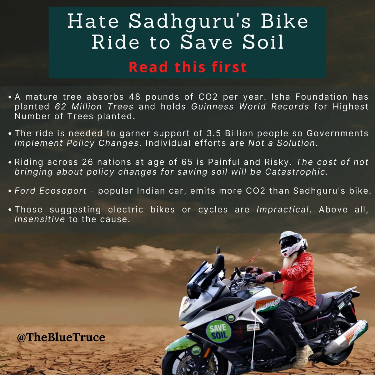 TheBlueTruce's tweet photo. "In any given situation, you can either be a part of the problem or a part of the solution."
 #SaveSoil #Sadhgurujaggivasudev #SadhguruMemes #Sadhguru #jaggivasudev https://t.co/0Xj50D8anN