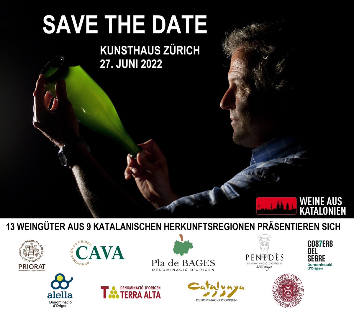 Wo: Zürich
Wann: 27. Juni 2022

Was: Präsentation von Weinen und Cavas aus Katalonien - mit der Sommelière Yvonne Heistermann!

Infos zur Veranstaltung finden Sie hier ➡️ weine-aus-katalonien.de/veranstaltunge…

<a href="/KunsthausZurich/">Kunsthaus Zürich</a>