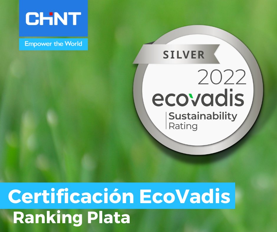 ChintElectrics's tweet photo. EcoVadis nos otorga la certificación plata, con lo que nos clasifica entre una de las empresas evaluadas con mejor puntuación, alcanzado nuevas cotas en el ámbito de la responsabilidad social. 

#sostenibilidad 
#empresas #sectoreléctrico https://t.co/tHf8nH2rJQ