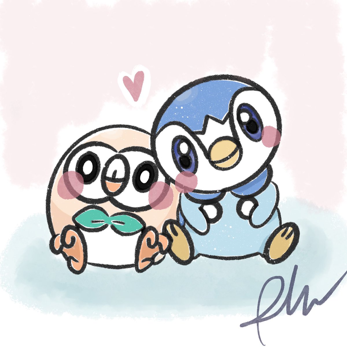 _rytryit's tweet photo. 臨摹🧡💙
#ポッチャマ #モクロー
#Pokemon #Piplup #Rowlet
#Procreate #newbie #Illustrations https://t.co/inCwURTFID