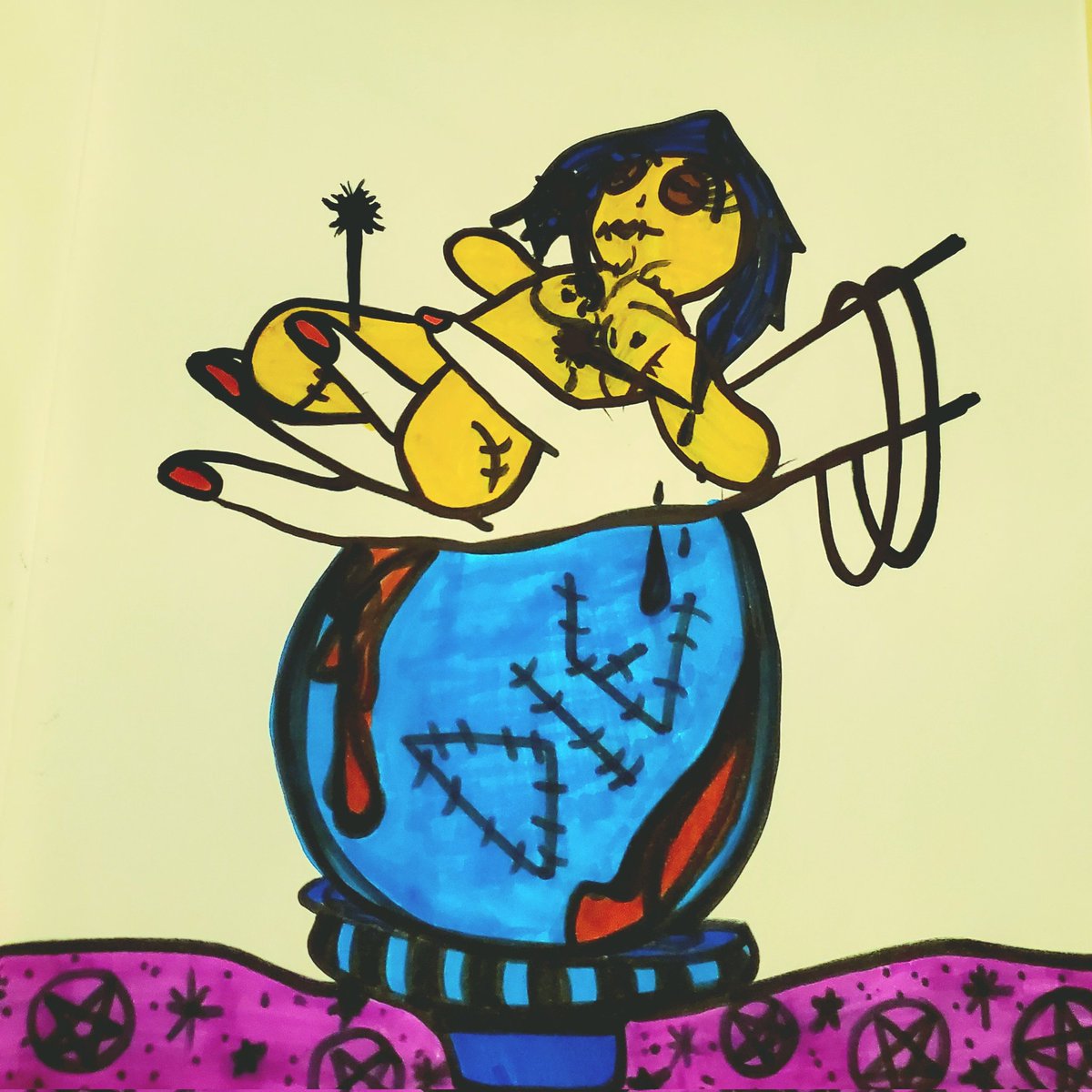 SwmpQueenVoodoo's tweet photo. Just Die
By @SwmpQueenVoodoo 
Available for Printing 
Direct Message for Pricing https://t.co/sXPauf9bIi