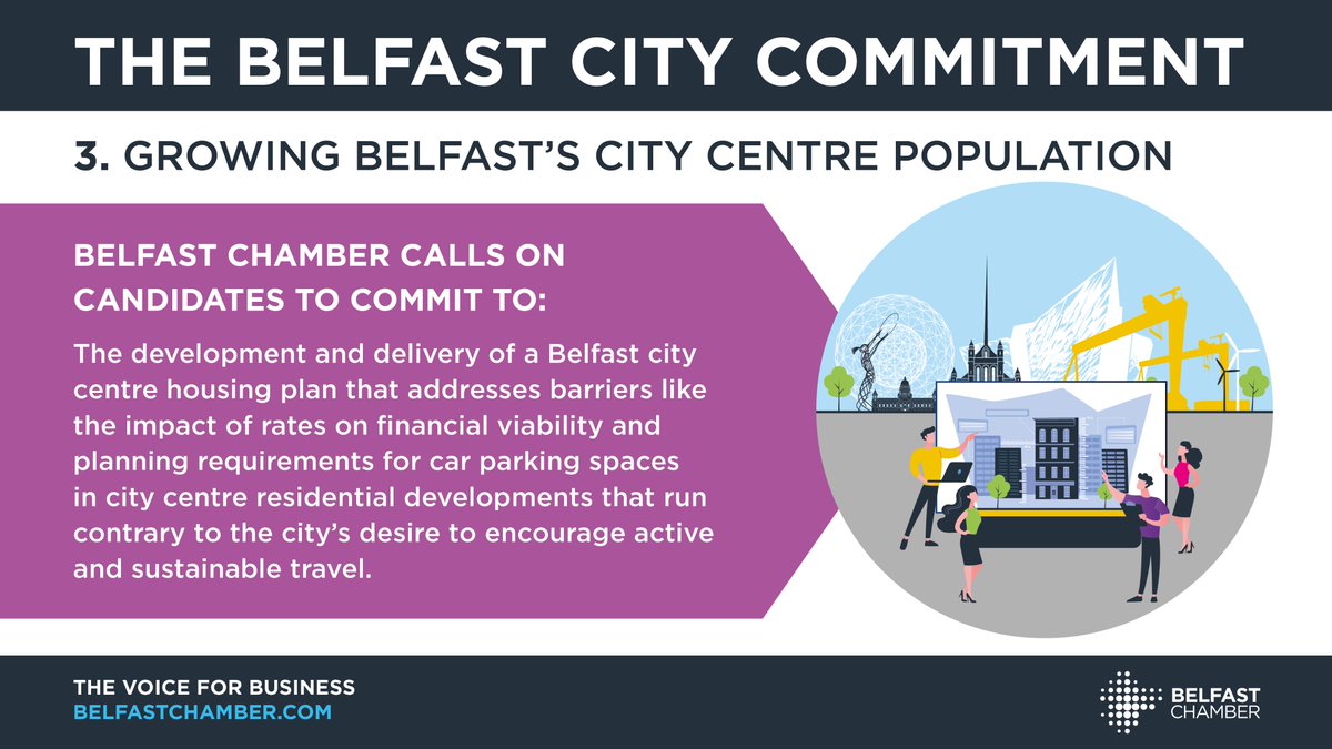 The development of a plan to reap the sizeable social, economic and environmental benefits of growing Belfast city centre’s residential population is a key component of Belfast Chamber’s ‘Belfast City Commitment’ belfastchamber.com/app/uploads/20…