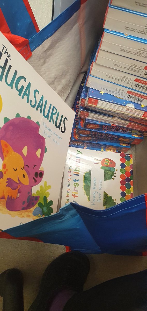 Over Easter we encouraged reading to the babies on NICU @NICUNNUH1 the Easter bunny delivered books for all the current NICU residents. Reading to your baby is so important for development 💜 #readtoyourbaby #joyofreading @NNHospCharity @NNUH @paulajmellor