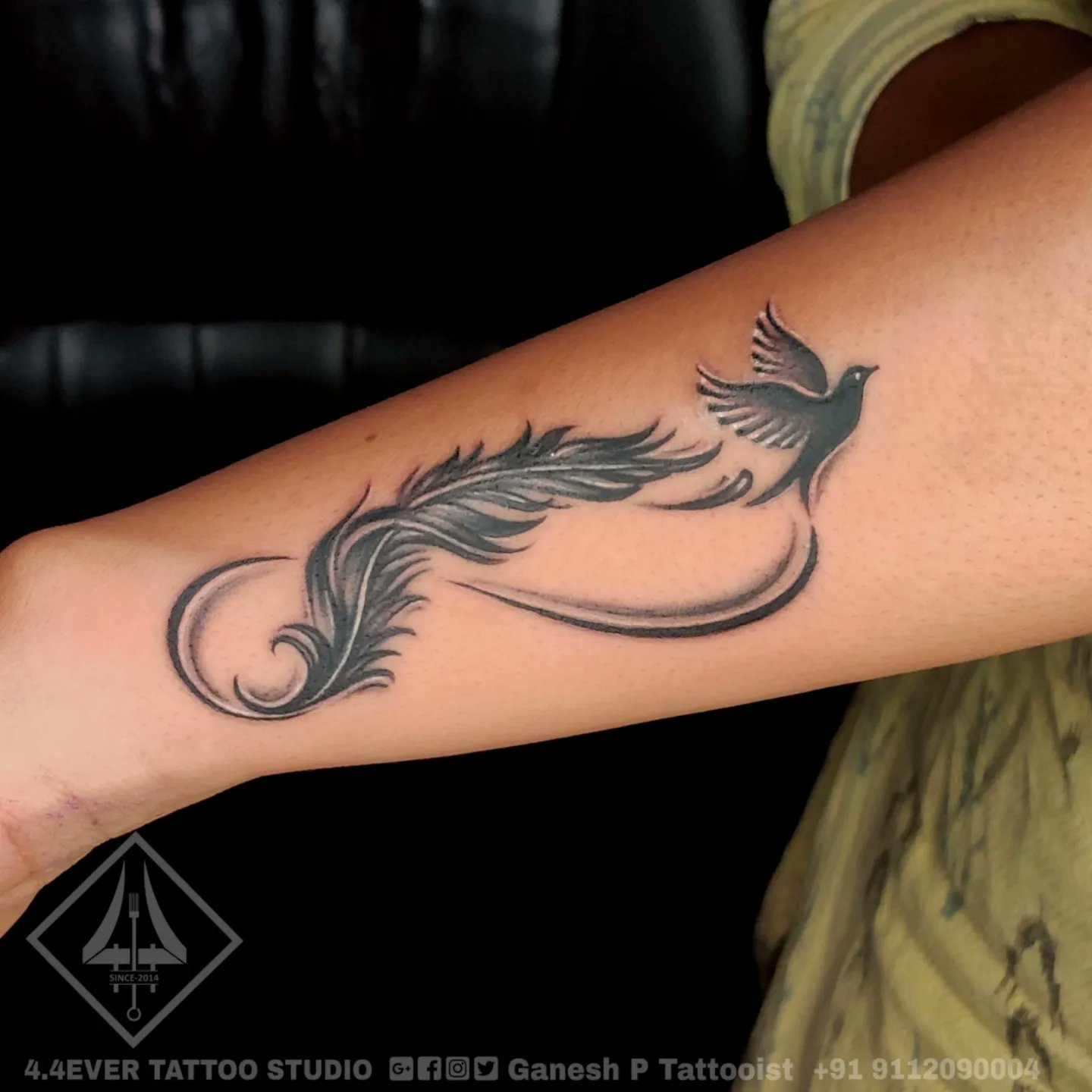 feather wrist tattoo  Tattoo Picture at CheckoutMyInkcom  Tattoo  handgelenk Feder tattoo handgelenk Tattoos familie