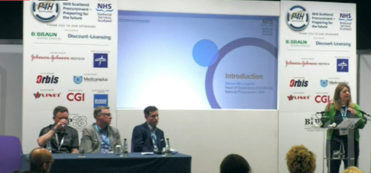 Lorna Renwick at  #P4HScotland talking about Public Health Scotland