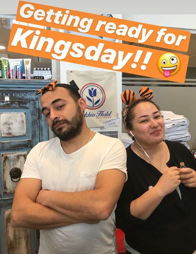 DutchiesHostel's tweet photo. King's Day is coming soon. The whole Netherlands will flip the switch again! Don't miss it, book now. Dutch snacks and orange shots are waiting. 

#kingsday #koningsdag #netherlands #holiday #27april #amsterdam #hostel #backpacking https://t.co/5Xphgu5YHD
