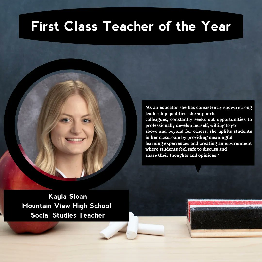 SCPS_HR's tweet photo. Congratulations to Kayla Sloan, a Social Studies Teacher at Mountain View High School! Take a look to see what her colleagues have to say about her! #SCPSStrong #SCPSHR #SCPSFCTOY #MakeStaffordPartOfYourStory #educator #virginiateacher #teachersofvirginia #teachers https://t.co/bFzWchJLzT