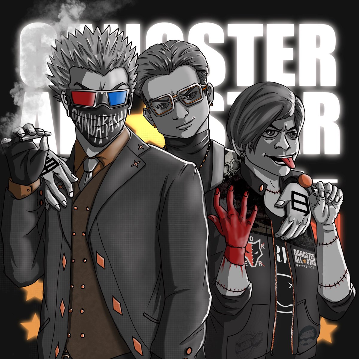 Brotherhood of <a href="/gangsterallstar/">GANGSTER ALL ★ STAR ギャングオールスター</a> . The mad Scientist <a href="/0xInuarashi/">0xInuarashi</a> The Artiste <a href="/aroundtheduang/">AROUNDTHEDUANG★</a> and the Alpha Wolf, the Red right hand <a href="/jokerspite/">𝑱𝑶𝑲𝑬𝑹𝑺𝑷𝑰𝑻𝑬.𝑾𝒐𝒍𝒗𝒆</a> 
@0xRimuru_eth <a href="/gronkwizard/">Hunter</a> <a href="/496Dash/">Dash496</a> #GASisWATCHING