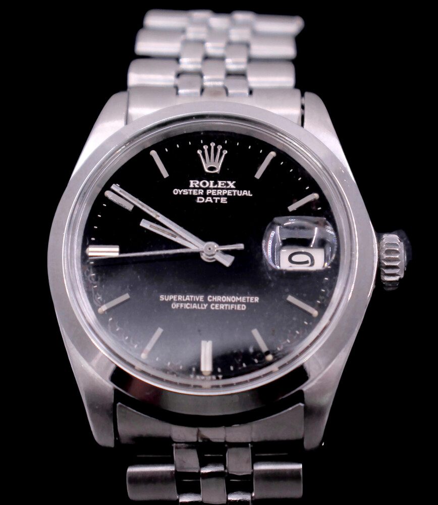 usapawn's tweet photo. Rolex Model 1500 Stainless Oyster Perpetual Date Watch. $3999 at our Pearl store location. Just serviced. #WATCH #rolex #jewelry #graduation #sustainable #pawn #jubilee https://t.co/lWP14YRQ82