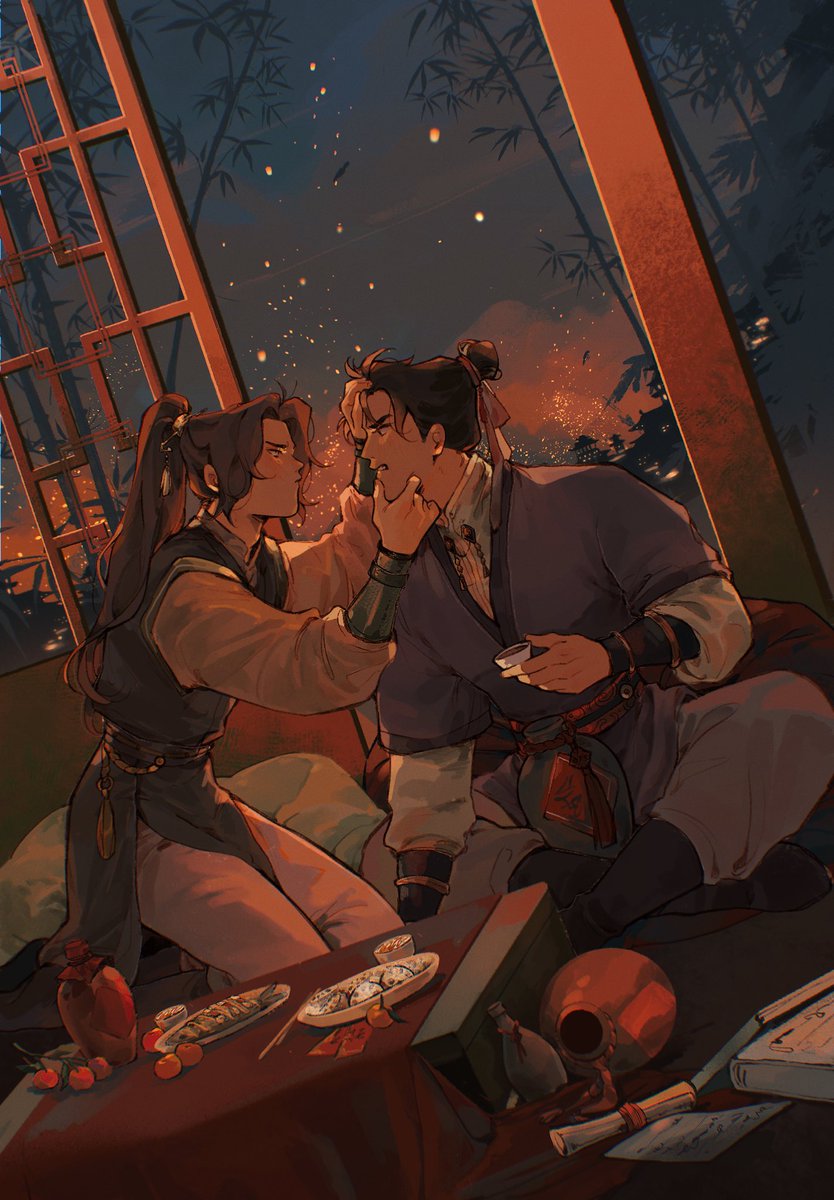 Фэнцины для новогоднего зина✨
#fengqing #tgcf #new_year_zine