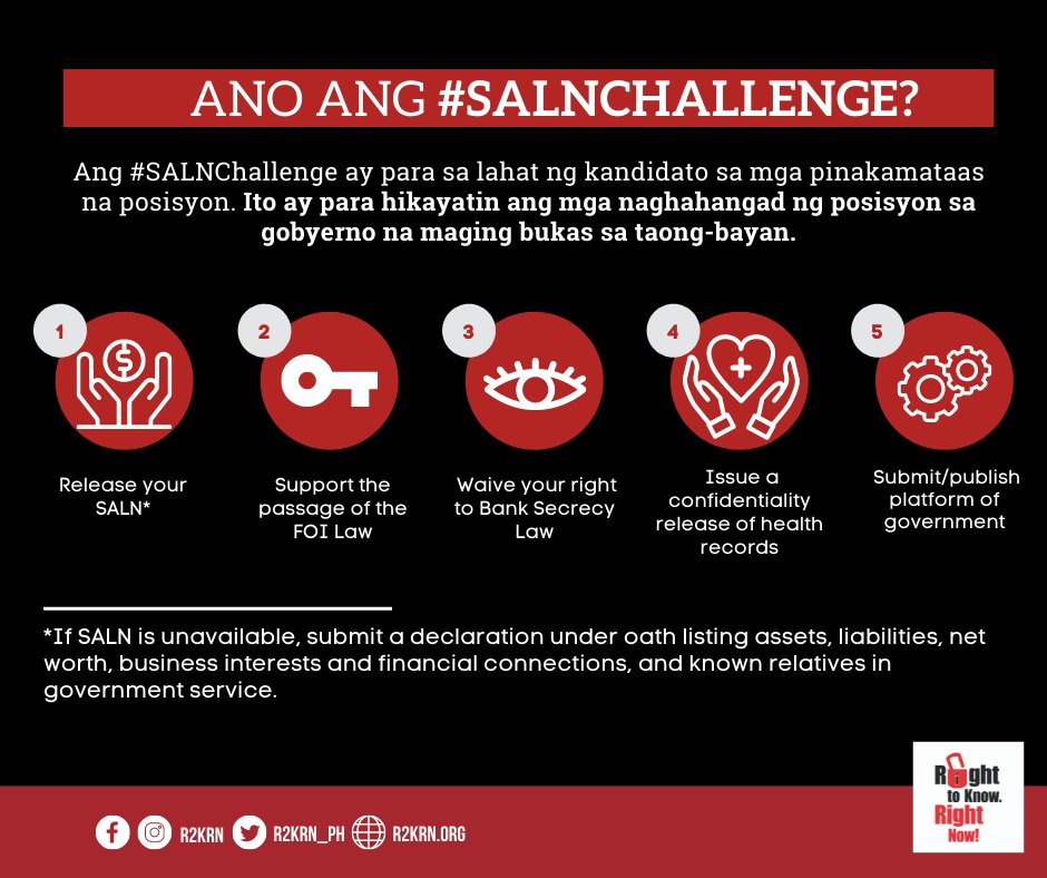 R2KRN_PH's tweet photo. Payag ka?
- Nagpa-medical ka nang mag-apply sa trabaho, pero yung kumakandidato hindi klaro kung malusog o may sakit? 
- Sikreto ang yaman at negosyo ng taong pagkakatiwalaan mo ng iyong boto?
- Ang manok mo ay hindi pabor sa isang bukas at tapat na pamamahala? Baka may tinatago! https://t.co/udlfO1pM8x