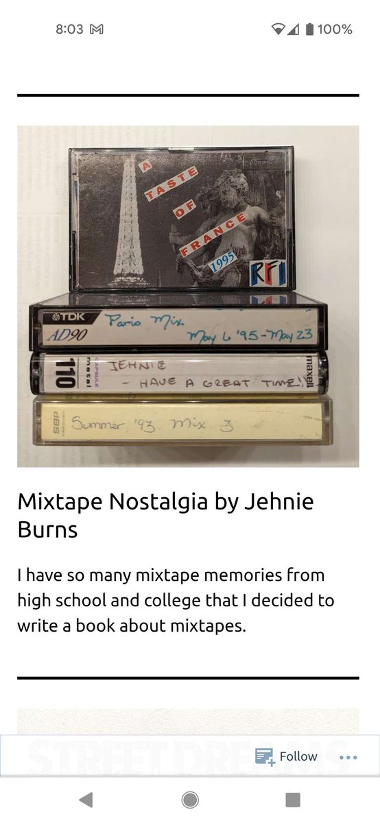 JehnieR's tweet photo. Read my mixtape memory at the Mixtape Museum. Then stay and check out all the other mixtape memories and the incredible work being done to preserve mixtape history. @mixtapemuseum 
https://t.co/zS8BqyIyC1
#mixtapehistory #mixtape #mixtapenostalgia #mixtapememories #hiphop https://t.co/89PWCX6Eof