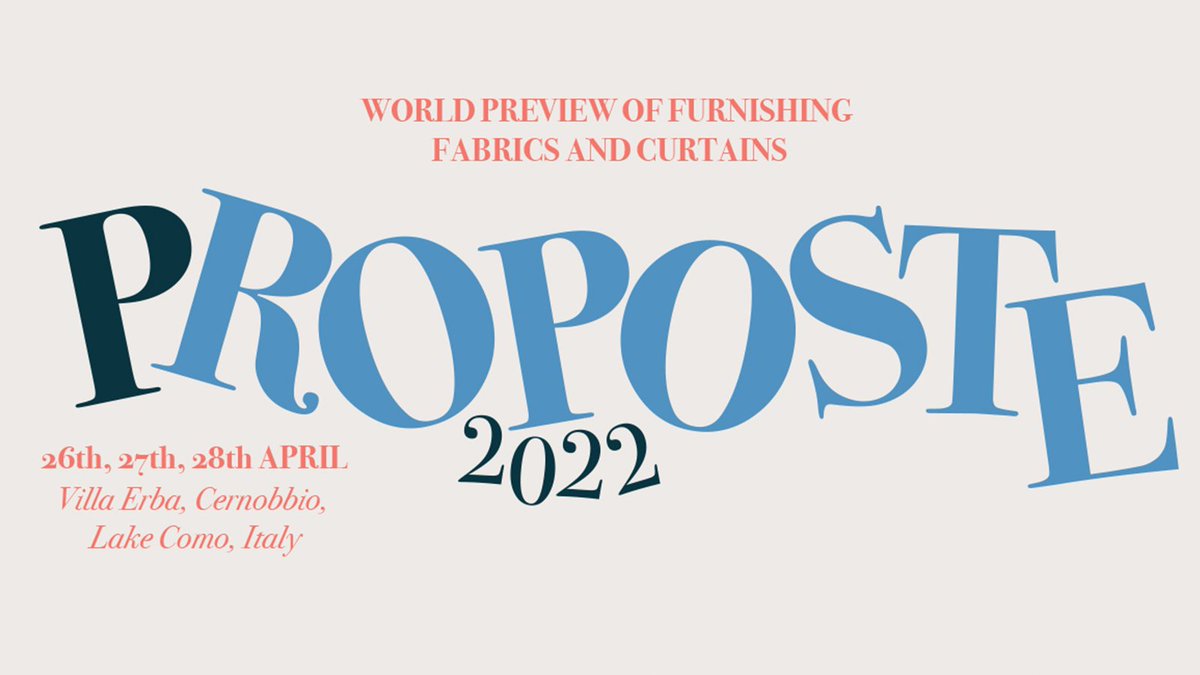 📢 𝗙𝗲𝗿𝗶𝗮 𝗣𝗥𝗢𝗣𝗢𝗦𝗧𝗘 𝟮𝟬𝟮𝟮
Mucho éxito a las empresas expositoras CREVIN, <a href="/FranciscoJover/">Francisco Jover, S.A</a>, FROCA, HIJOS DE ANTONIO FERRE, YUTES y <a href="/naturtex/">naturtex</a>.

Y gracias a <a href="/ICEX_/">ICEX</a> y la Oficina Comercial en Milán, por el apoyo a la feria que organiza #ATEVAL – HOME TEXTILES FROM SPAIN