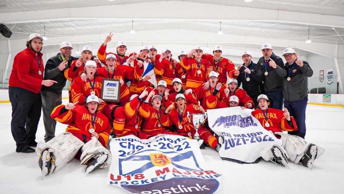 Boycer22's tweet photo. Tough loss yesterday but proud of our guys. Grew as a team, learned a lot about leadership and teamwork. Left it all out there. The best team is representing Atlantic Canada at the Telus Cup. Good luck to the @MonctonFlyers. 

 This is how I’ll remember this group #nschamps https://t.co/TEjyf6ZzWt