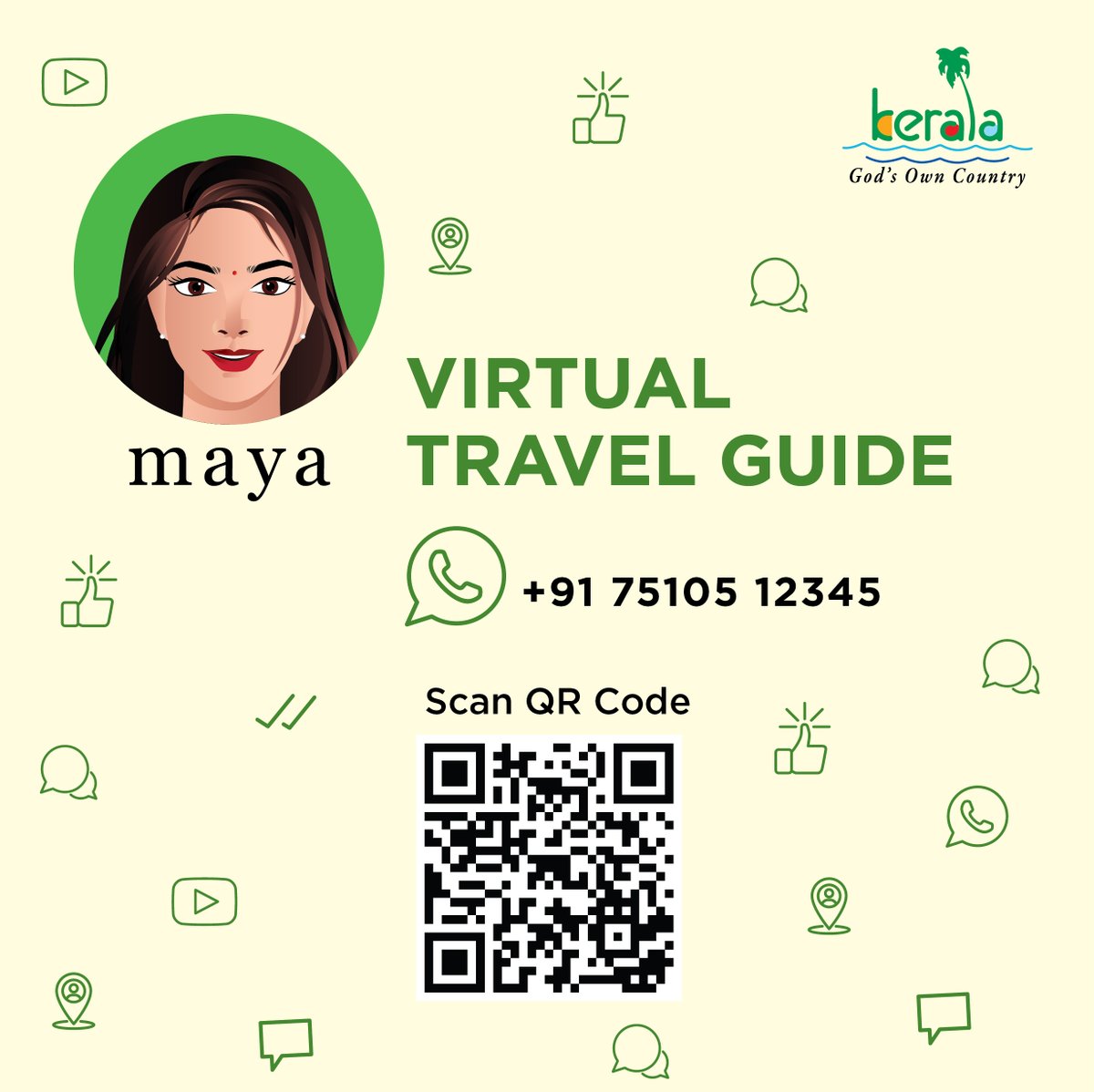 KeralaTourism's tweet photo. If you are visiting Kerala, find out all that you need to know about destinations, experiences and more at https://t.co/SEVCgrWZ49
#Maya #Whatsapp #VirtualGuide #TravelForGood #KeralaTourism https://t.co/pQjZsV589n