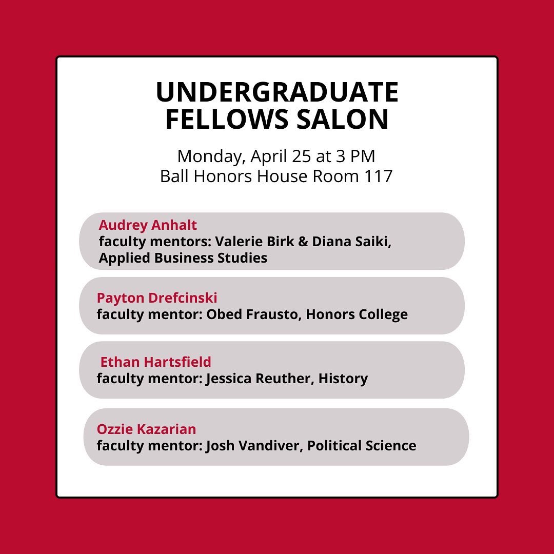 Ball State Honors College tweet media