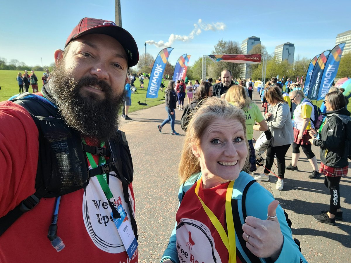 weeredupcycles's tweet photo. Amazing day #TheMightStride 23 miles @thekiltwalk Glasgow. Raising funds to Empower Adults &amp; Young People with disabilities through creativity. Thank you @SirTomhunter @THunterF for top up of 50% truly life changing. 🙌  #kiltwalkkindness #kiltwalkglasgow2022 #CreativityInclusion https://t.co/Di4S1ihrey