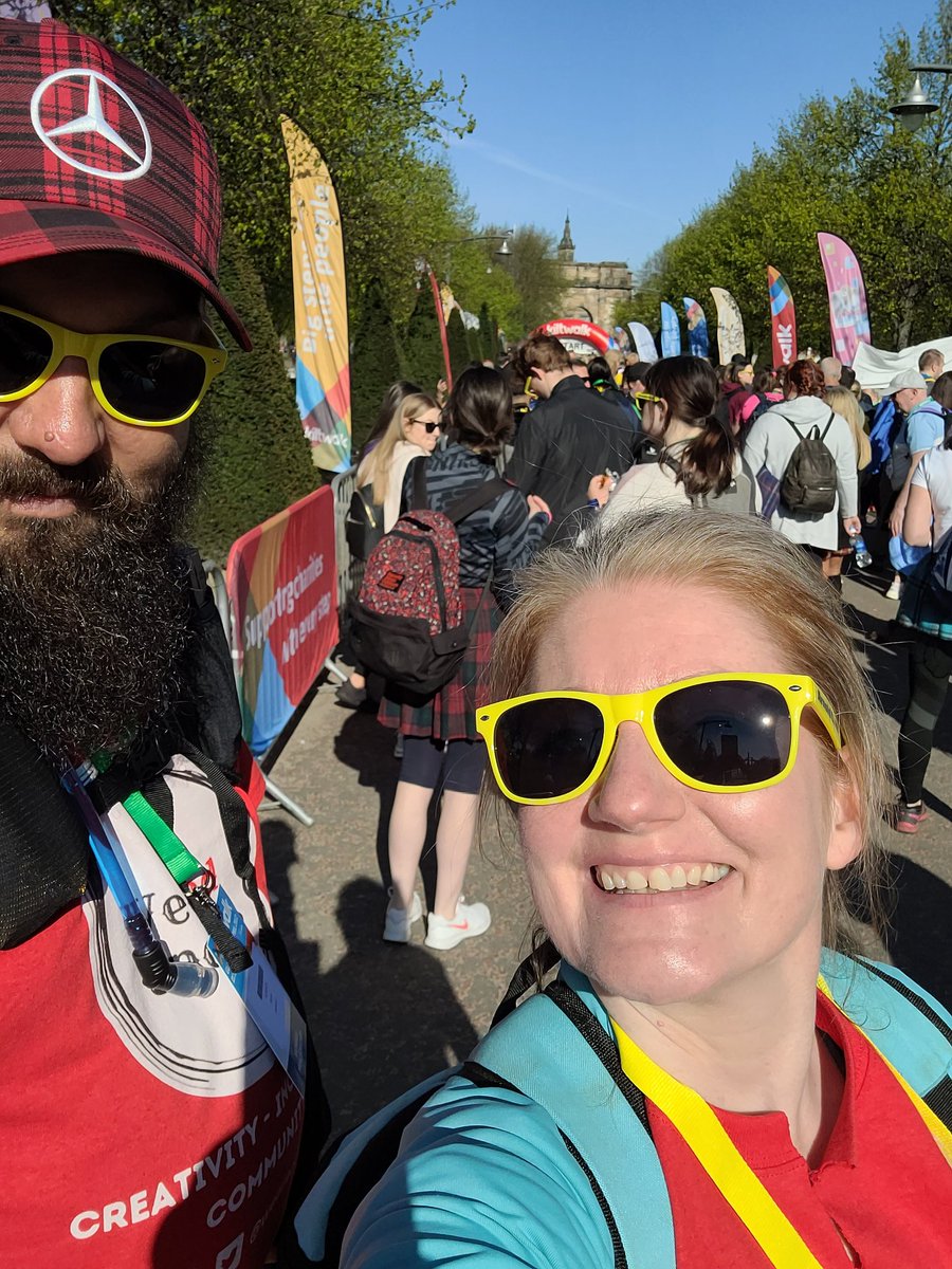 weeredupcycles's tweet photo. Amazing day #TheMightStride 23 miles @thekiltwalk Glasgow. Raising funds to Empower Adults &amp; Young People with disabilities through creativity. Thank you @SirTomhunter @THunterF for top up of 50% truly life changing. 🙌  #kiltwalkkindness #kiltwalkglasgow2022 #CreativityInclusion https://t.co/Di4S1ihrey