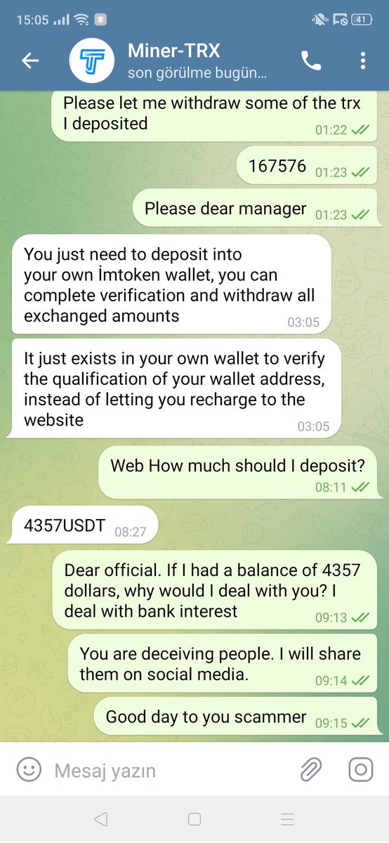 NftsCollectorr's tweet photo. #minertrx #trxminer #SCAM #trx #tron #mining #trxmining 

Miner Day 62 the ultimate in the scam industry. They continue with all kinds of scams. Don't give these people your money. #minertrx is a complete scam. They camouflage themselves very well, don't believe it! https://t.co/bAXy8zybFg