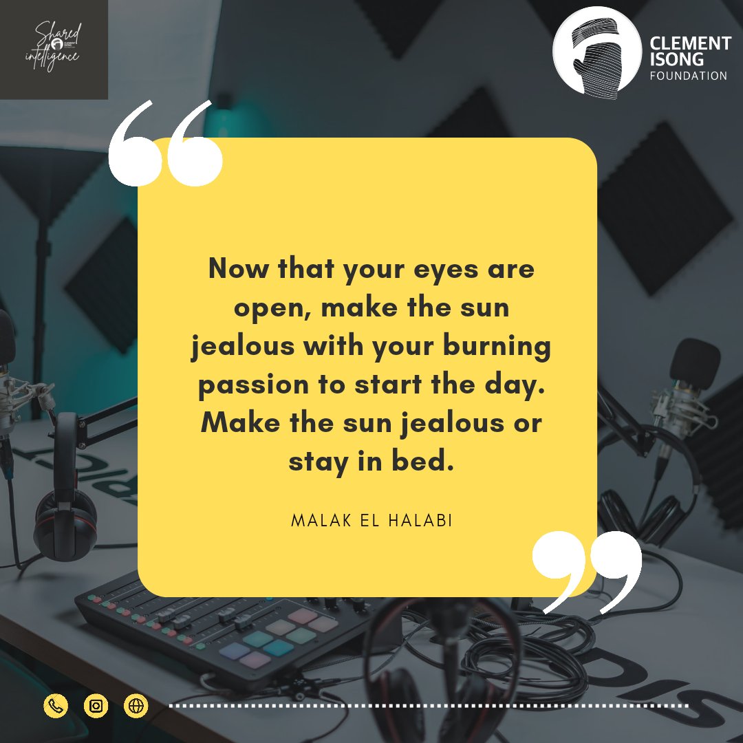 ClementisongFDT's tweet photo. Burn! Make the Sun Jealous or Stay in Bed.
#MondayMotivaton
#clementisongfoundation
#SharedIntelligence
#DrClementIsong https://t.co/RGZj0LDQk0