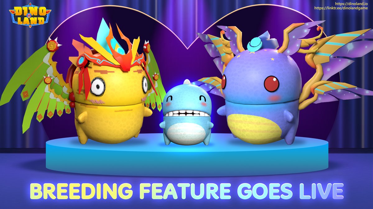 Dinolandgame's tweet photo. 🔥BREEDING FEATURE OFFICIALLY GOES LIVE🔥🔥

❤️ No more waiting guys! The breeding feature is finally here!!!

👊 Quickly breed your Dinos to get more and more income!

👉👉 https://t.co/wN7T4V4PJ9 👈👈

❕The breeding feature will bring to you super exciting events! Stay tuned! https://t.co/Q74WbleKWh